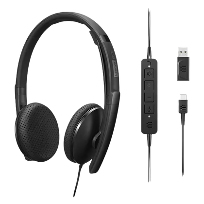 Auriculares Headset LENOVO Wired VoIP 4XD1M45626