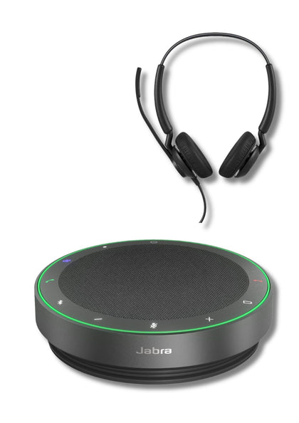 Speaker Jabra 75 MS Bluetooth con Auriculares Engage 40 Stereo 0