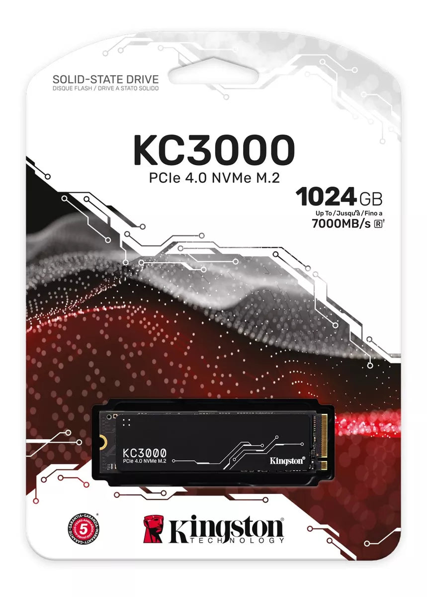 Disco sólido SSD KINGSTON 1024gb SKC3000S/1024G