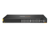 Switch HPE Aruba Networking CX 6200F 24 Puertos PoE Clase‑4 4 SFP+ 370W JL725B