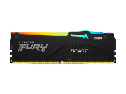 Memoria RAM KINGSTON Fury Beast Black RGB 16GB DDR5 KF552C40BBA-16