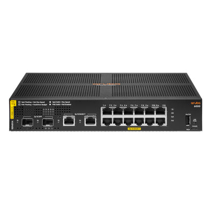 Switch HPE ARUBA 6000 12 Puertos PoE 2SFP 139W R8N89A