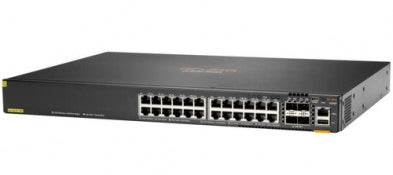 Vista del switch de grado empresarial desde el lado delantero/lateral