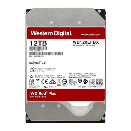 Disco Duro HDD WESTERN DIGITAL Red Plus 12TB WD120EFBX