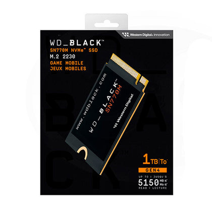 Disco Solido SSD WESTERN DIGITAL SN770 BLACK 1TB NVME WDS100T3X0G