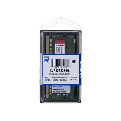 Memoria RAM Kingston 8GB DDR4 NO-ECC KVR32S22S6/8