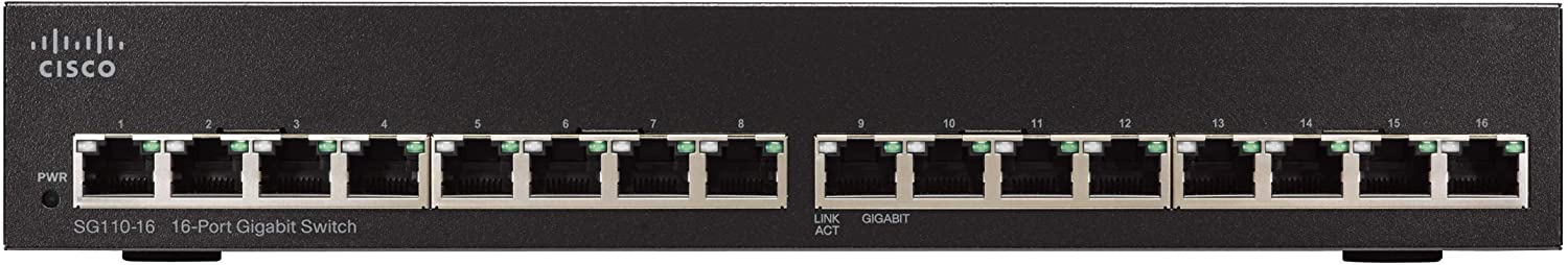 Switch Cisco SG110-16-NA 16 puertos gigabit no admnistrable 