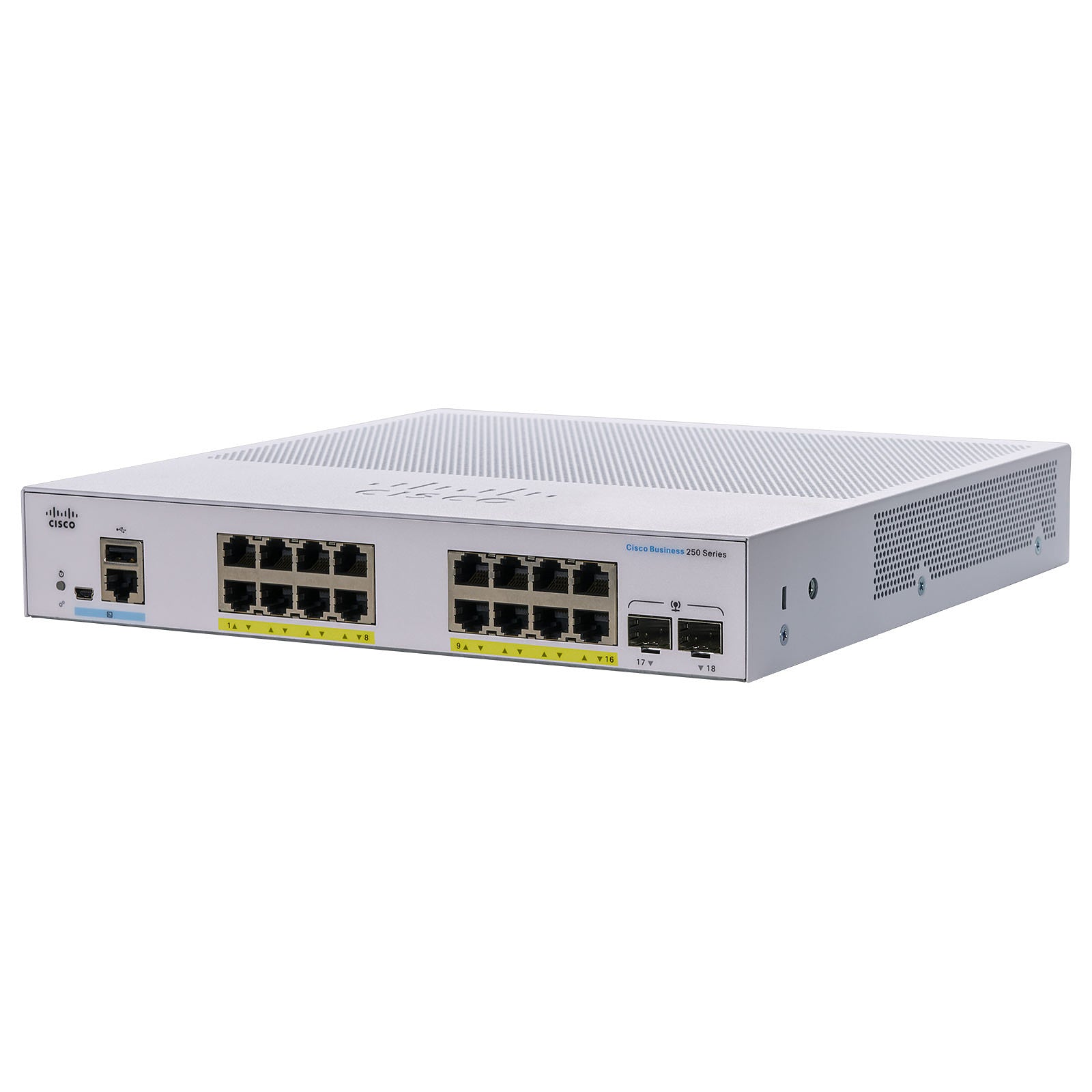 Smart Switch Cisco CBS250-16T-2G-NA 250 Series 16 Puertos GE 2x1G SFP 