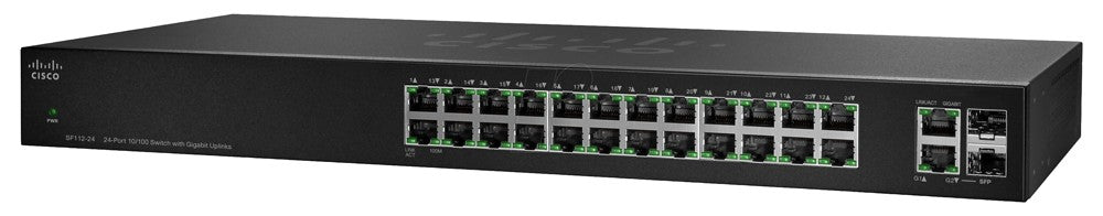 Switch Cisco SF112-24-NA 24 puertos con Gigabit Uplinks 10.100 No Administrable 